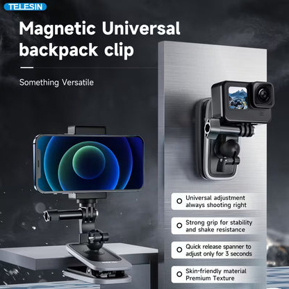 TELESIN Magnetic Backpack Mount for GoPro / DJI / Insta360